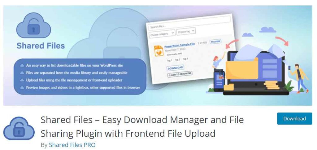 shared files wordpress plugin