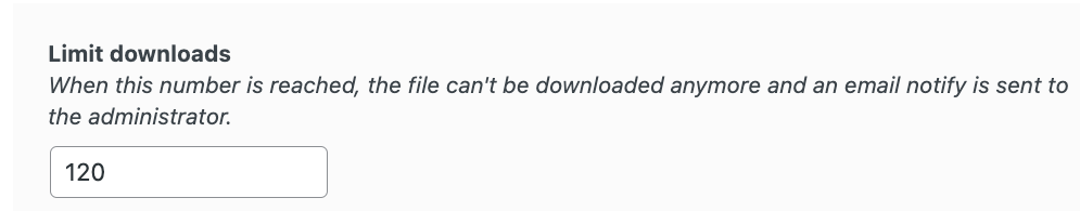 Limit Downloads with Shared Files Pro Plugin
