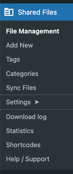 Shared Files Pro Plugin Menu Icon