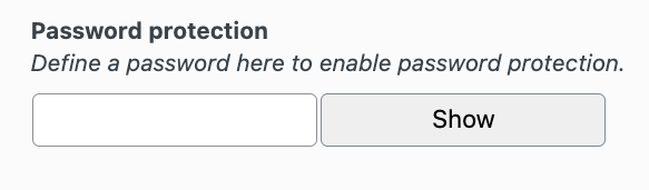 Password Protection for Files 